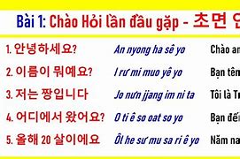 Đọc Tiếng Hàn Chậm